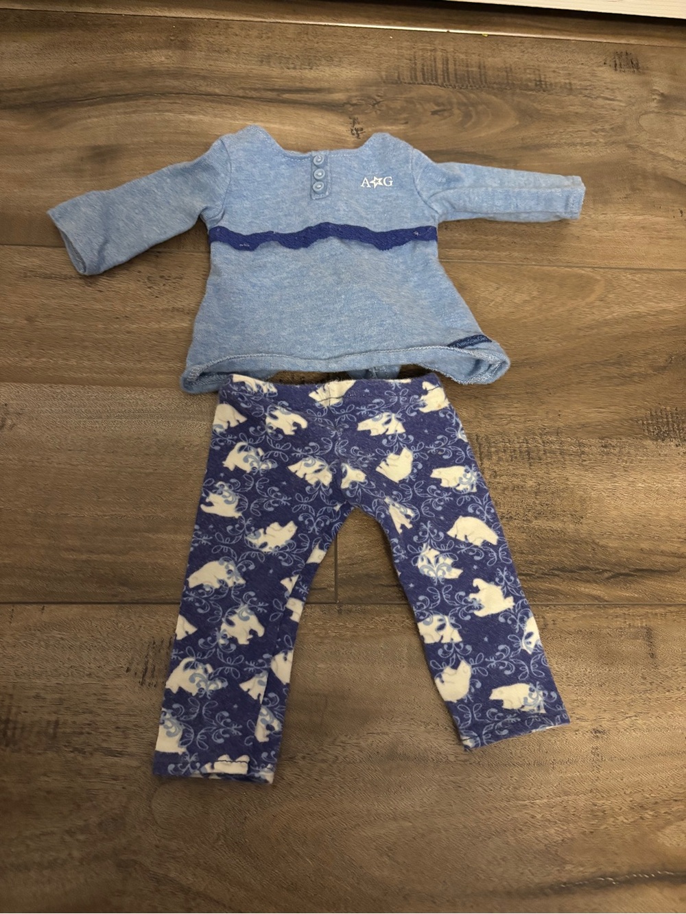 American Girl Doll Polar Bear Pajamas